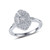 Lafonn Vintage Inspired Engagement Ring bonded in Platinum R0285CLP05