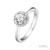 Lafonn April Birthstone Ring bonded in Platinum BR001DAP05