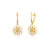 Lafonn Daisy Drop Earr ings in Sterl ing Silver Bonded with Plat inum