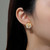 Lafonn Mother-of-Pearl Earr ings in Sterl ing Silver Bonded with Plat inum