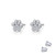 Lafonn Precious Paws Earr ings in Sterl ing Silver Bonded with Plat inum