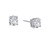 Lafonn 3.50 CTW Stud Earr ings in Sterl ing Silver Bonded with Plat inum