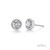 Lafonn April Birthstone Earr ings in Sterl ing Silver Bonded with Plat inum
