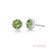 Lafonn August Birthstone Earr ings in Sterl ing Silver Bonded with Plat inum