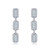 Lafonn Fancy L ink Drop Earr ings in Sterl ing Silver Bonded with Plat inum