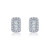Lafonn Halo Stud Earr ings in Sterl ing Silver Bonded with Plat inum