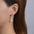 Lafonn Paperclip Cultured Freshwater Pearl Earr ings in Sterl ing Silver Bonded with Plat inum