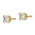 14k Princess-cut Diamond Stud Earrings
