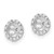 14k White Gold Diamond Earring Jackets