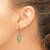 14k Polished Diamond Dangle Post Earrings