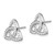 14k White Gold Celtic Knot Diamond Earrings
