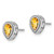 14k White Gold Pear Citrine and Diamond Earrings