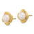 14k 6-7mm White Button FWC Pearl Earring and Pendant Set