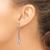 14k White Gold Blue Topaz Dangle Earrings