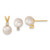 14K 6-7mm Saltwater Akoya Cultured Pearl and Dia. Earrings and Pendant Set