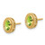 14k Oval Peridot Post Earrings