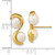 14K 4-5mm Rice FWC Pearl Post Dangle Earrings