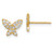 14k Madi K Butterfly Cubic Zirconia Post Earrings