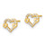 14k Madi K Cubic Zirconia Heart Post Earrings