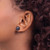 14k 5-6mm White Round FWC Pearl .01ct Diamond Post Earrings