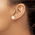 14k 10-11mm White Round Freshwater Cultured Pearl Stud Post Earrings