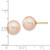 14K 10-11mm Round Pink FWC Pearl Earrings