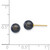14k 6-7mm Round Black Saltwater Akoya Cultured Pearl Stud Post Earrings