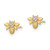 14k Madi K Cubic Zirconia Bumble Bee Post Earrings