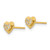 14k Madi K Cubic Zirconia Children's Heart Post Earrings