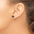 14k 7-8mm Black Round Freshwater Cultured Pearl Stud Post Earrings