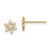 14k Madi K Cubic Zirconia Snowflake Post Earrings