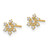 14k Madi K Cubic Zirconia Snowflake Post Earrings