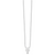 White Ice Sterling Silver Rhodium-plated 18 Inch Diamond Cross Necklace with 2 Inch Extender