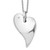 White Ice Sterling Silver Rhodium-plated 18 Inch Diamond Heart Necklace with 2 Inch Extender