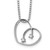 White Ice Sterling Silver Rhodium-plated 18 Inch Diamond Open Heart Necklace with 2 Inch Extender