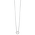 White Ice Sterling Silver Rhodium-plated 18 Inch Diamond Open Heart Necklace with 2 Inch Extender