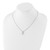 White Ice Sterling Silver Rhodium-plated 18 Inch Open Circle Diamond Necklace with 2 Inch Extender