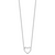 White Ice Sterling Silver Rhodium-plated 18 Inch Diamond Open Heart Necklace