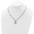 Shey Couture Sterling Silver with 14K Accent 18 Inch Diamond Vintage Flower Necklace