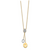 14k Diamond Circles 18 inch Dangle Necklace