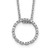 14k White Gold Diamond Circle Necklace