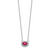 Oval Ruby & Diamond Necklaces