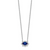 Oval Sapphire & Diamond Necklaces