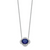 Diamond and Oval Sapphire 18 inch Necklaces