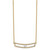 14K Gold Polished Diamond Necklace