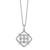 14k White Gold Diamond Vintage 18 inch Necklace