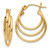 14k Twisted Hoop Earrings Z1240