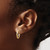 14k Yellow Gold Polished CZ Circle Huggie Hoop Earrings YE1920