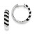 14k Diamond Round Hoop w/Safety Clasp Earrings XE1983AA
