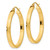 14k Two-tone Textured Hoop Earrings TL556